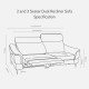 CLEO Dual Electric Recliner Sofa, 3-Seater, L206 CLEO Dual Electric Recliner Sofa, 3-Seater, L206